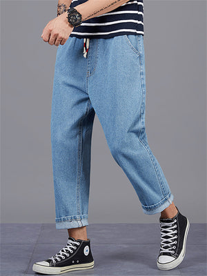 Fashion Men Straight-Leg Loose Casual Long Harem Pants