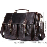 Mens Vintage Fashion Large Capacity Business Handbags Crossbody Bags