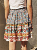 Trendy Bohemian Style Printed Skirts