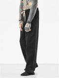 Casual Plus Size Straight Elastic Waist Hipster Pants