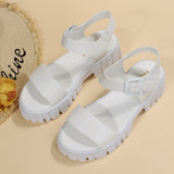 Fashion Comfy Soft Thick Sole Leather Sandals for Women