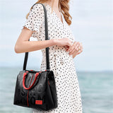 New Fashion Leather Letter Printed Large Capacity Handbags
