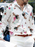 Male Hawaii Style Floral Printed Vacation Beach Shirts