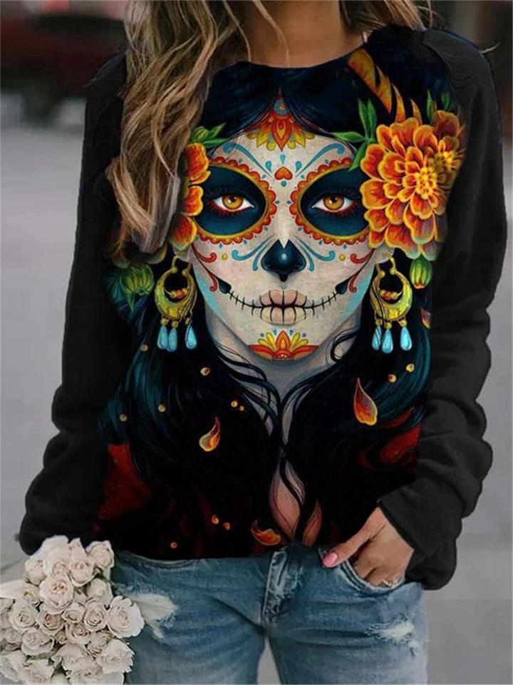 Halloween Costume Day of the Dead Holiday T-shirt