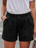 Women's Summer Comfortable Cotton Drawstring Beach Shorts