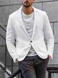 Mens Casual Solid Color Lightweight Blazers