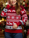 Winter Warm Round Neck Christmas Sweaters for Women