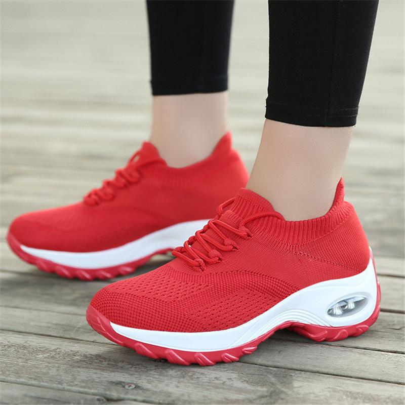 Breathable Mesh Lace-Up Hypersoft Sneakers