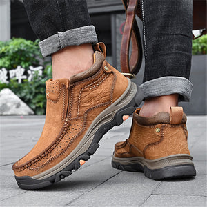 New Casual Fashion Comfy Solid Color Ankle Boots For Men