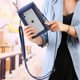 Screen Touch Multiple Compartment Card Slot Crossbody Phone Holder Mini Bag