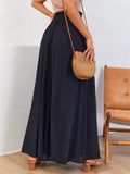 Trendy Large Size Wide Leg Loose Ladies Trousers