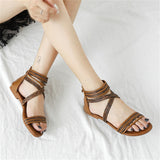 Stylish Bohemian Flat Sandy Beach Roman Sandals for Women