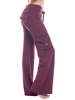 Trendy Comfy Lace Up Stretchy Yoga Pants for Ladies