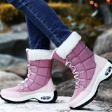 Winter Casual Fashion Thermal Windproof Mid-Calf Snow Boots For Women