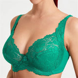 Women's Ultrathin Modal Floral Lace DDD Cup Bras - Nude