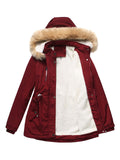 Women's Warm Fashion Winter Coat with Removable Hood