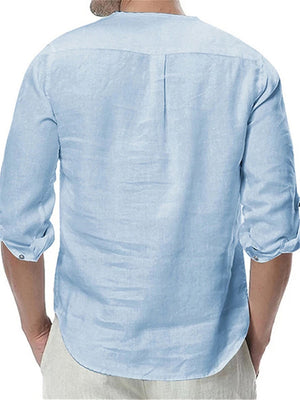Men's Long Sleeve Breathable O-Neck Shirts