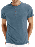 Men's Summer Leisure Daily Wear Short Sleeve Comfy Slim T-shirts