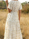 Beautiful Short Sleeve Floral Confirmation Dress