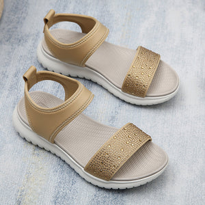 Summer Simple Lightweight Rhinestone Sandals for Women