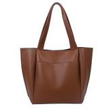 On-Trendy Large Capacity Ultra-Soft Material Slip Pocket Shoulder Bag Tote Bag