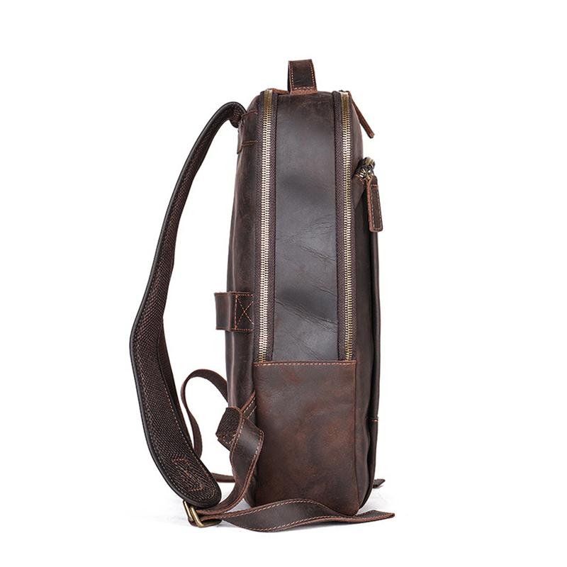 Large Capacity Outdoor Climbing Bags Leather Backpacks