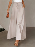 Trendy Large Size Wide Leg Loose Ladies Trousers