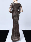 Gorgeous Sequined Mermaid Maxi Dress for Evening Party