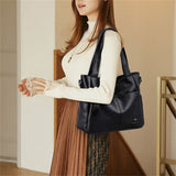 New Casual Soft Solid Color Handbags For Women