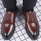 Trendy Pointed-Toe Business Dress Shoes Work Shoes For Men