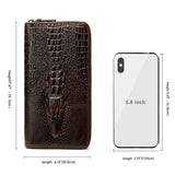 Men's Real Leather Crocodile Wallet