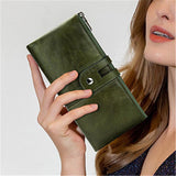 Anti-Theft RFID Blocking Vintage Cash Cards Wallets For Women