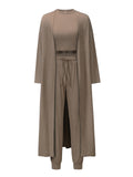 Women's Casual Comfy Slim Outfits Vest+Coat+Trousers