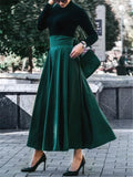 Fashion Elegant Bowknot Pleated A-Line Skirt