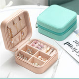 Portable Travel Flannel Jewelry Storage Box