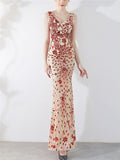 Sequined Mermaid Maxi Long Formal Dresses