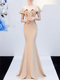 Elegant Off Shoulder Applique Sweetheart Neckline Dress for Formal Party