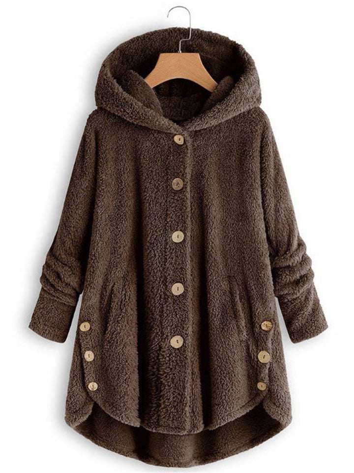 Winter Hooded Fleece Plus Size Extra Loose Women Coat