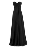Pretty Strapless Sweetheart Neckline Tulle A-Line Gown Dress for Wedding