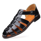 Men's Soft Pointed Toe Hollowed-Out Sandals