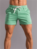 Men's Summer Super Soft Fitness Loose Elastic Waist Cotton Shorts