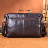 Mens Vintage Fashion Large Capacity Business Handbags Crossbody Bags