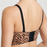 Women's Detachable Padded Soft Comfy Leopard Bras