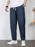 Casual Straight Leg Comfortable Linen Business Ultra-Thin Pants