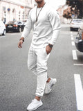 Men's High Street Casual Long Sleeve 2 Pieces Tracksuit