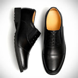 Male Non-slip Cozy Business Black Shoes for All Seasons