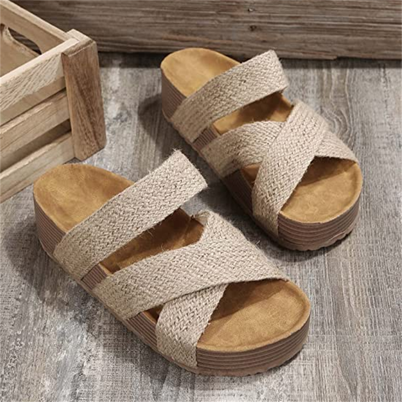 Casual Cross Strap Thick Sole Fisherman Sandals for Women