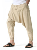 Cotton Linen Loose Joggers For Men