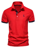 Men's Casual Slim Fit Short Sleeve Polo Shirt