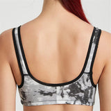Women's Tie Dyed Front Closure Wireless Full Coverage Bras - Apricot